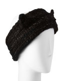 Kat Hand-Knit Headband w/Cat Ears