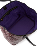 Marlborough Iphis-Print Tote Bag, Oxblood