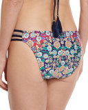 Desert Diamond Charmer Strappy-Side Swim Bottom, Multi