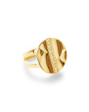 18K Senso&#153 Disc Ring with Diamonds