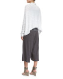 Nubble Links Shirt Cardigan, White 