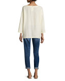 Organic Handkerchief Linen Tunic w/ Pockets