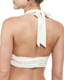 Bocas Convertible Halter/Bandeau Swim Top, Ivory