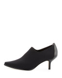 Loui Stretch Crepe Bootie, Black