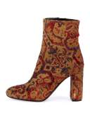 Babies Tapestry 95mm Ankle Boot, Red