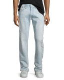Geno Vintage Indigo Denim Jeans, Light Blue