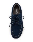 Jayden 1955 Suede Moc-Toe Tennis Sneaker, Navy