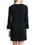 Willa Mini Dress W/ Pleated Cuffs