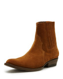 Austin Suede Western Chelsea Boot, Copper