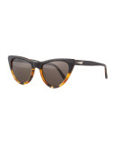 St. Louis Cat-Eye Sunglasses, Tortoise/Black