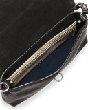 Enfield Mini Leather Shoulder Bag, Black