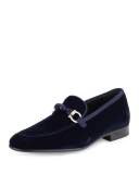 Lord 2 Velvet Slip-On Loafer, Blue Marine