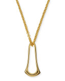 Elongated Sculpt Ring Necklace