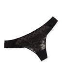 Braisers De Paris Lace Tanga, Black