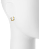 19K Big Baby Diamond Hoop Earrings