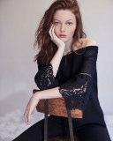 Riley Off-the-Shoulder Textured Silk Blouse