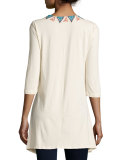 Harlow Embroidered Long Tunic