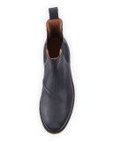 Grained Leather Chelsea Boot