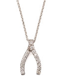 Pave Wishbone Necklace