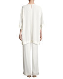Oversized Jersey Tunic, Gesso