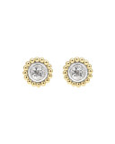 6mm 18K Caviar Stud Earrings