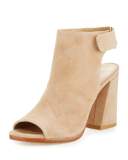 Frontroom Suede Chunky-Heel Sandal, Mojave