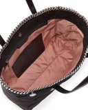 Falabella East-West Quilted Tote Bag, Black