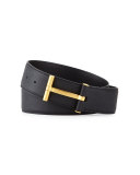 T-Buckle Calf Leather Belt