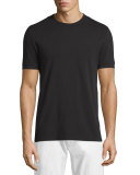 Pique Short-Sleeve Tee, Black