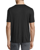 Linen-Blend 3/4-Length Zip-Up Jacket, Black