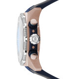 47mm ProDiver Chronograph Watch with Rubber Strap, Navy/Rose Gold