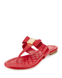 Tali Bow T-Strap Sandal, Tingo Red