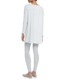 Scoop-Neck Long-Sleeve Tunic, Petite
