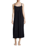 Juliet Pleated Babydoll Gown, Black