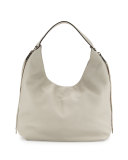 Bryn Leather Hobo Bag, Putty