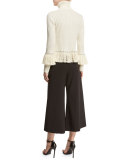 Classic-Fit Flare-Leg Culottes