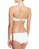 Ring-Chain Bandeau Two-Piece Swimsuit