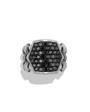 Armory Men's Black Diamond Signet Ring