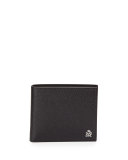 Bourdon Leather Bi-Fold Wallet, Black