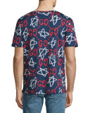 GucciGhost Star T-Shirt, Navy