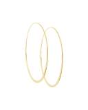 Large 14K Gold Wave Magic Hoop Earrings
