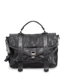 PS1 Medium Satchel Bag, Black
