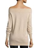 Cashmere Off-the-Shoulder Sweater