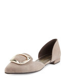 Dorsini Suede d'Orsay Flat, Topo