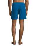 Bulldog Solid Swim Trunks, Blue