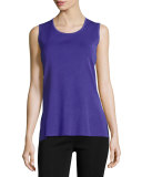 Scoop-Neck Tank, Grape Royale