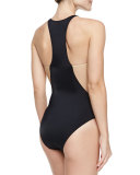 Stella Mesh-Sides One-Piece Swimsuit