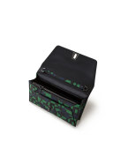 Anouk Mini Printed Chain Envelope Clutch Bag, Green/Multi