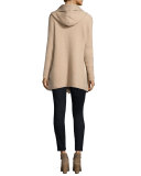 Calla Long-Sleeve Tassel-Tie Top, Porcelain 