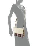 Sofia Tassel Leather Clutch Bag